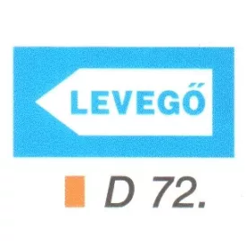 Csövezeték jelölése - levegö D72