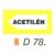 Acetilén D78