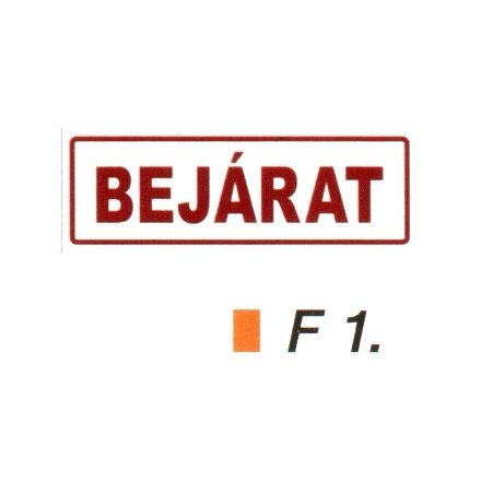 Bejárat F1