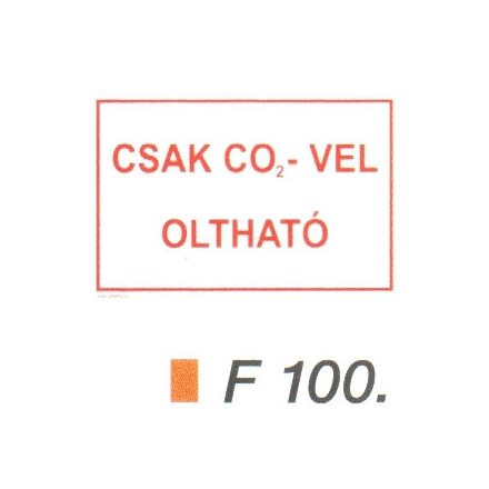 Csak CO2-vel oltható F100