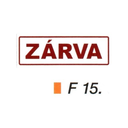 Zárva F15