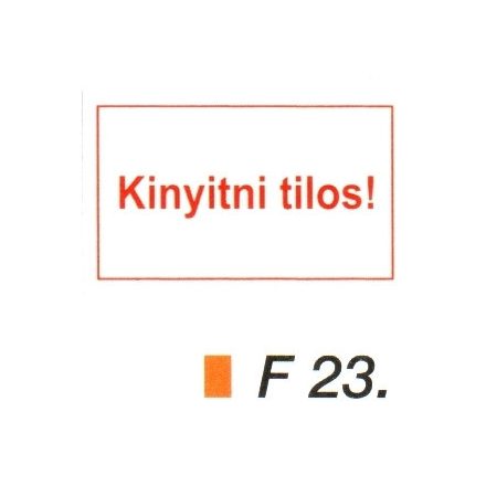 Kinyitni tilos! F23