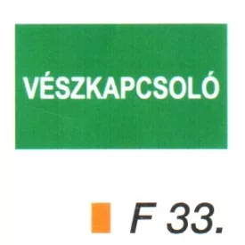 Vészkapcsoló F33