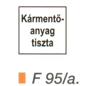 Kármentö anyag (tiszta) F95/A