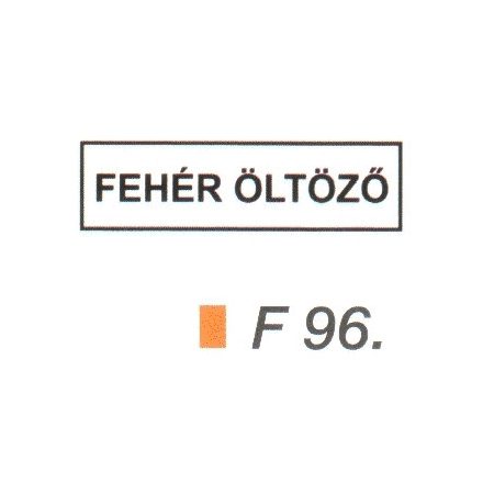 Fehér öltözö F96