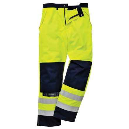 FR62YNRS, Portwest FR62 HiVis Multi-Norm munkavédelmi láthatósági deréknadrág, Munkanadrág