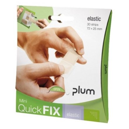 Plum QuickFix Mini zárható ragtapasz adagoló 30 db rugalmas natúr textil tapasszal