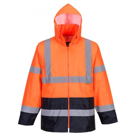 H443ONRM, H443-s Portwest, Hi-Vis Classic Contrast esödzseki  Narancs/Navy színben, méret: M