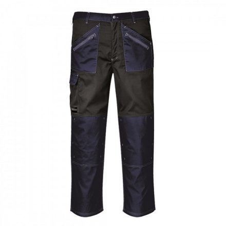 KS12NBTL, Portwest KS12 Chrome munkavédelmi nadrág, munkanadrág, Kék/fekete, L