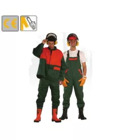   Vágásbiztos kabát hosszított hátrész, öt zseb, végig biztonsági cipzár ZÖLD