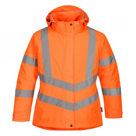 Portwest, Női jól láthatósági téli kabát, Orange, XS-s