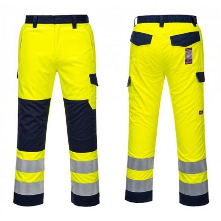 MV46YNRXXL, Portwest Hi-Vis Modaflame nadrág, YeNa, méret: XXL