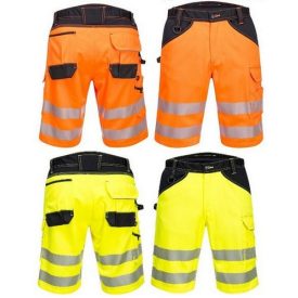   PW348 - PW3 Hi-Vis PORTWEST rövidnadrág Citrom/Fekete és Narancs/Fekete