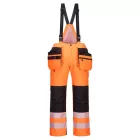 PW351 Portwest tartós 300D Oxford poliészter Hi-Vis téli nadrág Narancs/Fekete XXL