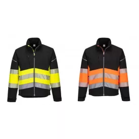   PW375 - Hi-Vis Class 1 Softshell modern, jól láthatósági kabát - Sárga/Narancs