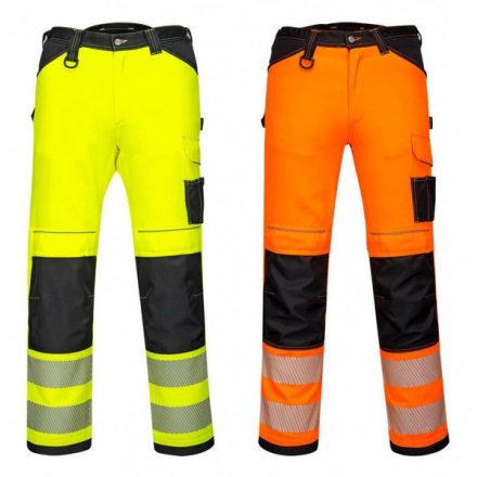 PW3 Hi-Vis Stretch Work női jól láthatósági nadrág Sárga/Narancs