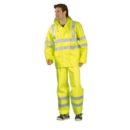 RS_20620-60, Eső elleni, jólláthatósági munkavédelmi dzseki, sárga XXL (RS_20620/60)