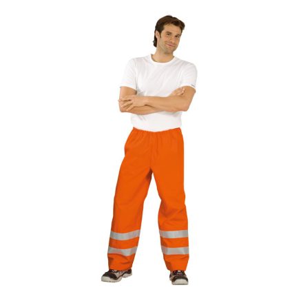 Jólláthatósági, eső elleni munkavédelmi védőnadrág, narancssárga (RS_20640/xx)