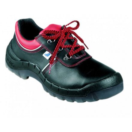 RS_93624 OTTER S3 munkavédelmi cipő, acélkaplis, talplemezes, fekete/piros KIFUTÓ