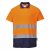 S174ONRXXL, S174-s Portwest, Kéttónusú pamut komfort póló Narancs/Navy színben, méret: XXL
