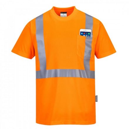 S190ORRXL, S190 - HiVis póló zsebbel