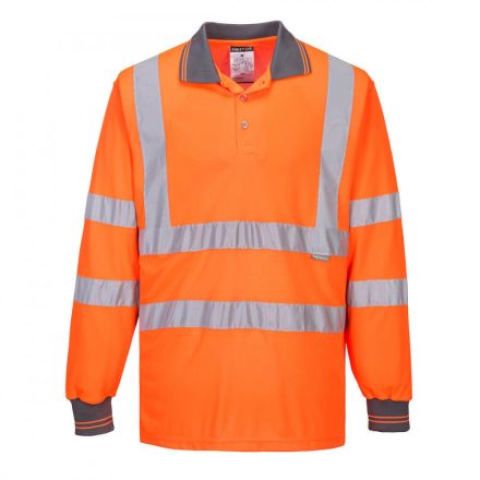 S277ORRXXL, S277 HI-VIS HOSSZÚ UJJÚ PÓLÓING, normál fazon, narancs színben