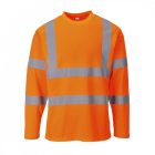 S278-s Portwest, HiVis hosszú ujjú pólóing, Jólláthatósági