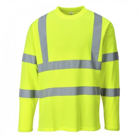 S278YERM, S278-s Portwest, HiVis hosszú ujjú pólóing, Jólláthatósági, Sárga, M