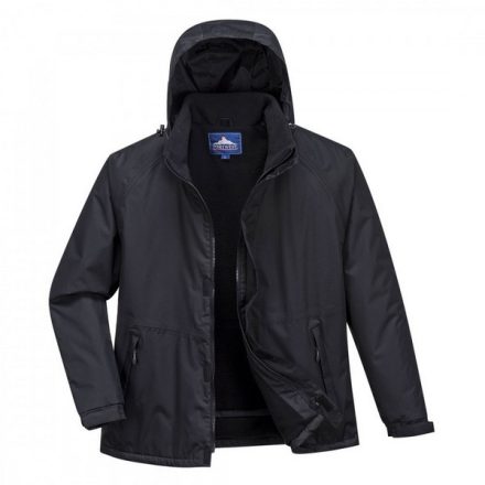 S505BKRS, S505 - Limax bélelt kabát, Fekete, S