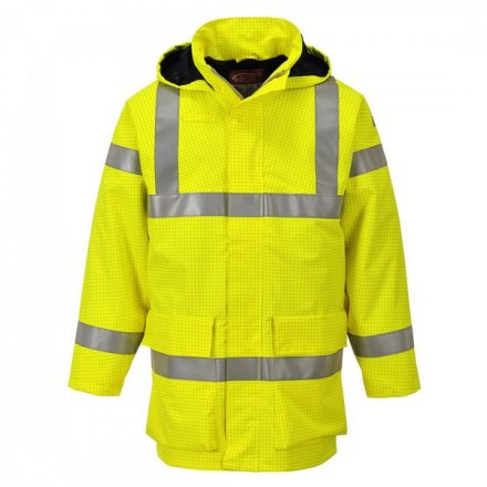 S774YERS, S774-s Portwest, Bizflame Rain Hi-Vis antisztatikus FR dzseki  Sárga színben, méret: S