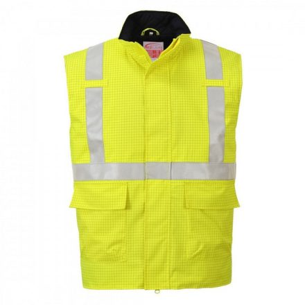 S776YERXXL, S776-s Portwest, Bizflame Rain Hi-Vis antisztatikus FR mellény  Sárga színben, méret: