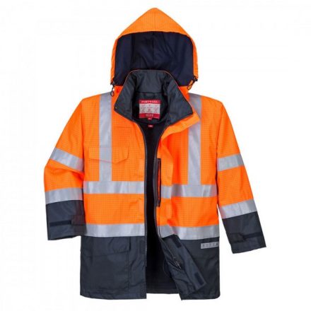 S779ONRS, S779 Hi-Vis Multi Protection kabát, Jólláthatósági, Narancs/navy, S