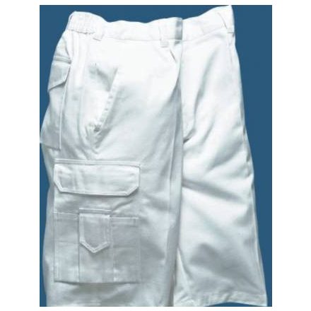 S791WHRXL, S791 Festő rövidnadrág, normál fazon, fehér színben