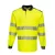T184YBR5XL, PW3 Hi-Vis hosszú ujjú pólóing- T184, sárga/fekete, 5XL