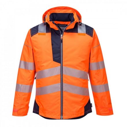 T400ONRS, T400 - Vision Hi-Vis esőkabát, Narancs/navy, S