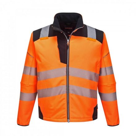 T402OBRM, T402 - Vision Hi-Vis softshell kabát, Narancs/fekete, M