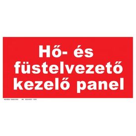   Hő- és füstelvezető kezelő panel tábla, utánvilágító TB-00673