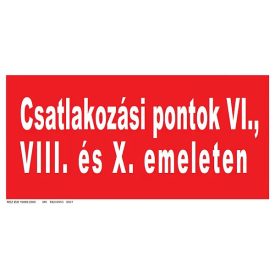 Csatlakozási pontok tábla, utánvilágító TB-007004