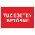 Tűz esetén betörni tábla, utánvilágító TB-02702