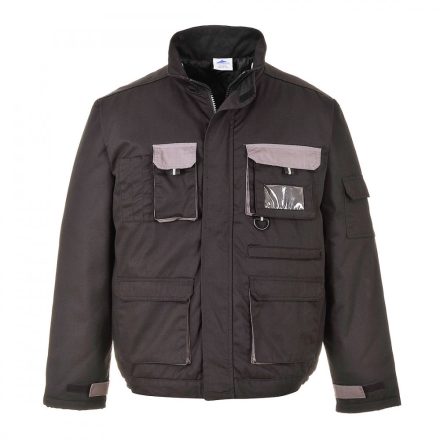 TX18BKRL, TX18 Bélelt, téliesített kabát, normál fazon, fekete színben