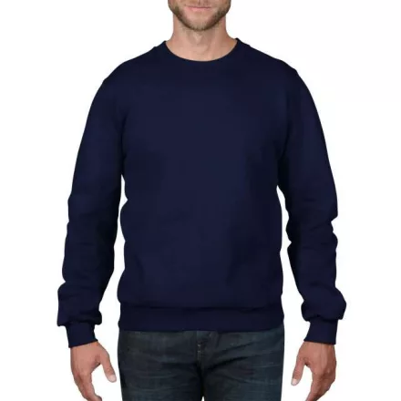 an71000nv-3xl, ANVIL (AN71000)  hosszú ujjú férfi pulóver fésült pamut/poliészter pamut