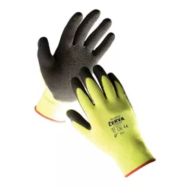   PALAWAN Szintetikus, tenyéren latex gumiban mártott kötött munkavédelmi kesztyű.