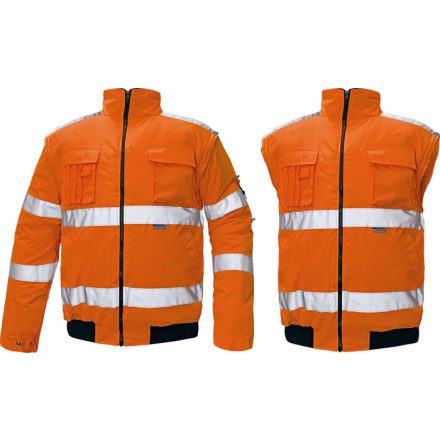 CLOVELLY 2in1 HiVis pilóta dzseki sárga, Jólláthatósági