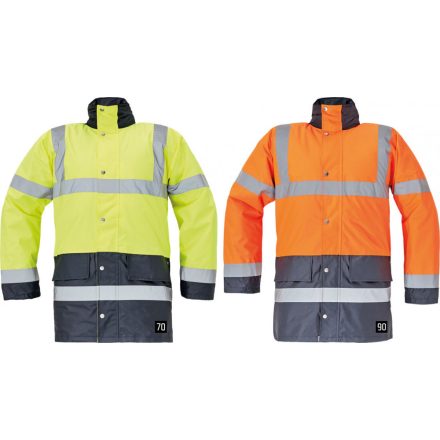 c0301007370006, SEFTON bélelt HiVis kabát narancs