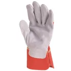 BŐRKESZTYŰ, SZÜRKE MARHAHASÍTÉK/PIROS VÁSZON KÉZHÁT_8(csgt)