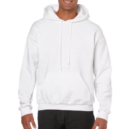 gi18500wh-m, GILDAN (GI18500) HEAVY BLEND ADULT HOODED SWEATSHIRT  hosszú ujjú uniszex pulóver