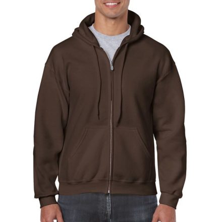 gi18600dc-2xl, GILDAN FULL ZIP (GI18600)  férfi pulóver poliészter/pamut zsebes végig zipzáras