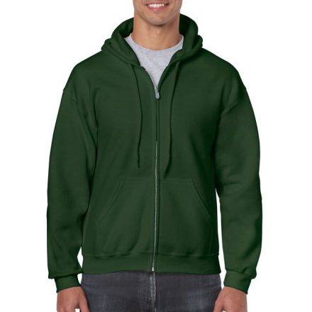 gi18600fo-2xl, GILDAN FULL ZIP (GI18600)  férfi pulóver poliészter/pamut zsebes végig zipzáras