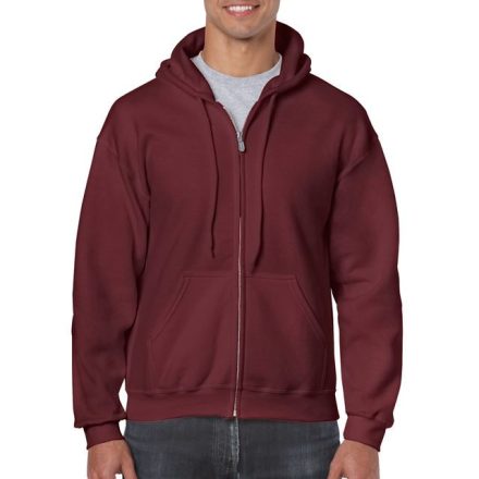 gi18600ma-2xl, GILDAN FULL ZIP (GI18600)  férfi pulóver poliészter/pamut zsebes végig zipzáras