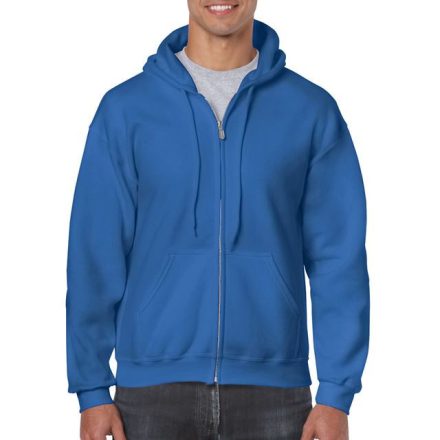 gi18600ro-s, GILDAN FULL ZIP (GI18600)  férfi pulóver poliészter/pamut zsebes végig zipzáras